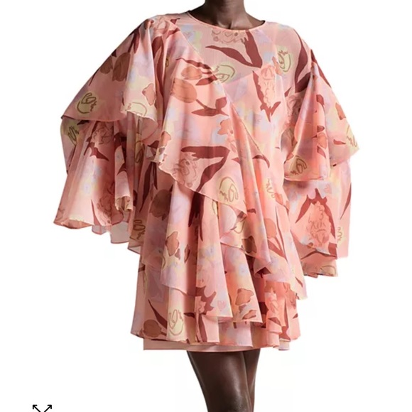 TED BAKER Pegaia Layered Chiffon Mini Dress size 4 NWT - Picture 1 of 7